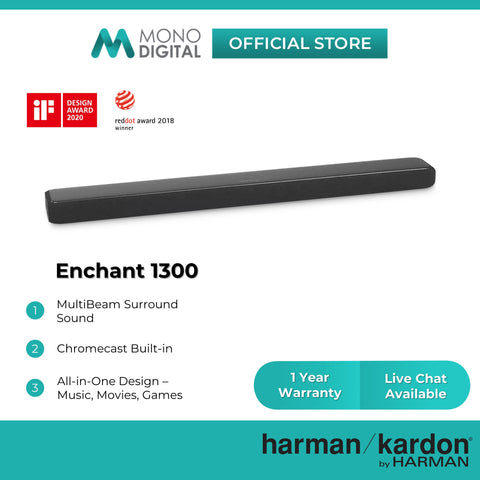 Harman Kardon Enchant 1300 - All in One 13-Channel Soundbar with MultiBeam Surround Sound