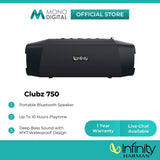 Infinity by Harman Clubz 750 Portable Bluetooth Speaker - Built-in Powerbank, 10 Hours Playtime, IPX7 Waterproof