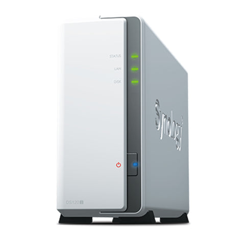 Synology DS120j NAS DiskStation 1-Bay NAS Enterprise Sata HDD 2-Core Processor Ideal Data Backup Storage for Entry Level compatible with Seagate Ironwolf NAS HDD