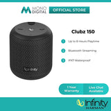 Infinity by Harman Clubz 150 Portable Wireless Bluetooth Speaker - Deep Bass, IPX7 Waterproof (Black/ Blue/ Red)