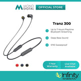 Infinity by Harman Tranz 300 Wireless In-Ear Headphones - Bluetooth Headphone, IPX5 Waterproof, Deep Bass