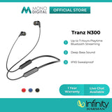 Infinity by Harman Tranz N300 Wireless In-Ear Headphones - Bluetooth Neckband with Deep Bass, Dual EQ, IPX5